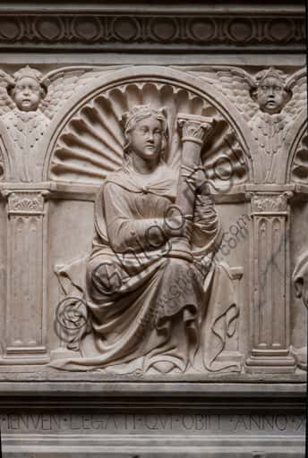 Fortitude Sculpture by Giovanni Gagini in Genoa Cathedral