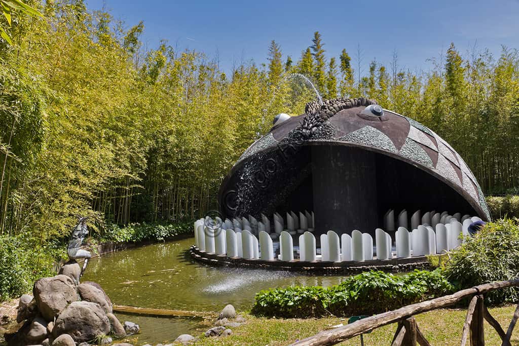 The Huge Dog-Fish Sculpture by Marco Zanuso at Pinocchio Park