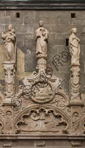 Gagini Sculptures in Genoa Cathedral: Charity, St. Lawrence, Temperance