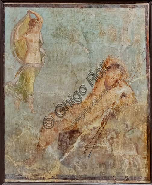 Selene ed Endimione: Affresco Mitologico nella Casa dell'Argenteria a Pompei