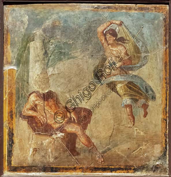 Selene ed Endimione nel Triclinio della Casa di Cloro e Caprasia a Pompei