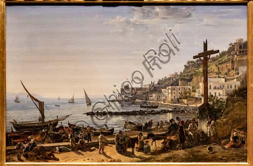 Ščedrin: "Veduta di Mergellina", olio su tela del 1826