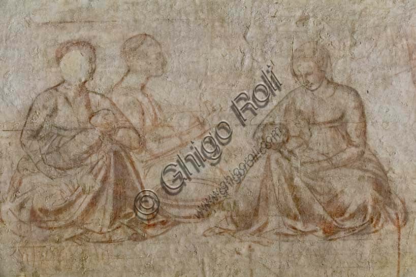 Storie di Esaù e Giacobbe: Sinopia di Benozzo Gozzoli nel Museo delle Sinopie di Pisa
