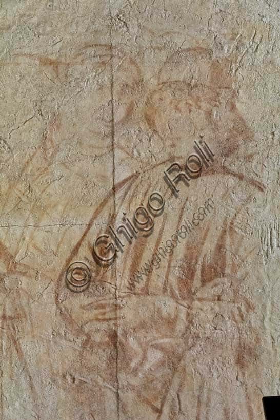 Sinopia della Regina di Saba davanti a Salomone di Benozzo Gozzoli a Pisa