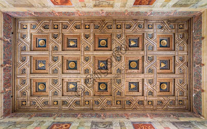 The Coffered Ceiling of Palazzo Te in Mantua: Hall of the Horses