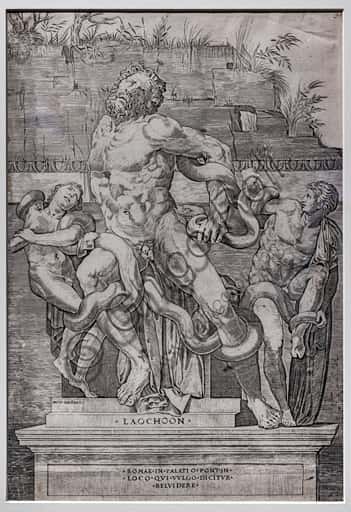 Renaissance Print: Laocoön Engraving by Marco Dente (c. 1520-1523)