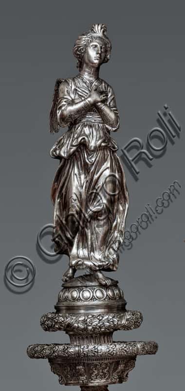 Statue of a Praying Angel: Cross of St. John's Treasure, Florence Cathedral Museum