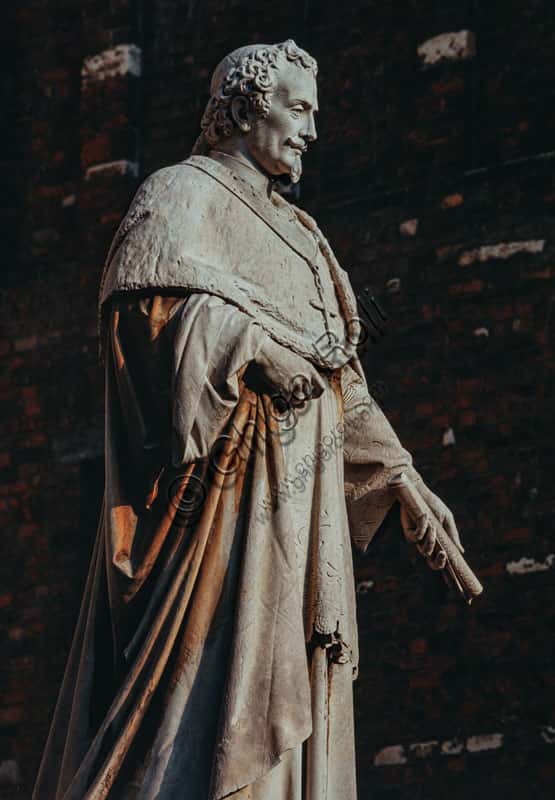 Statue of Cardinal Federico Borromeo by Costanzo Corti (19th Century)