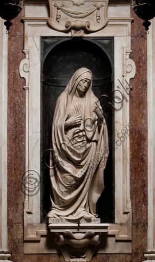 Elisabeth, Mother of St. John the Baptist: Marble Statue by Matteo Civitali