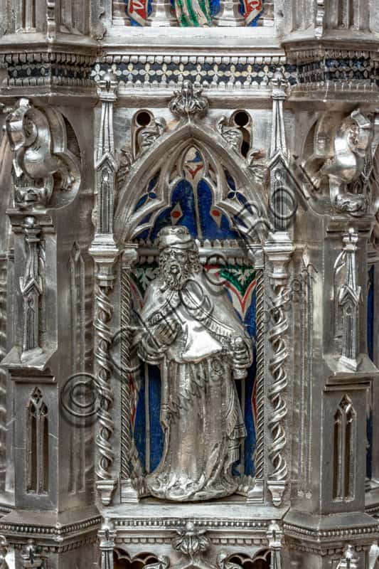 Statue of the Prophet: Detail from the Silver Altar of St. John's Treasure