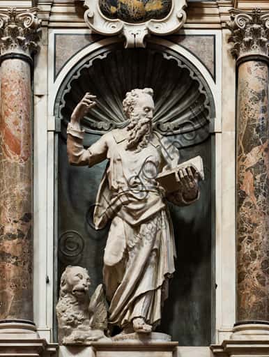 Statue of St. Mark by Giovanni Giacomo Della Porta in Genoa Cathedral