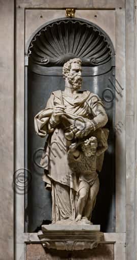 Statue of St. Matthew by Pietro Francavilla in Genoa Cathedral