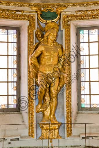 Statue of St. Sebastian by Lazzaro Tavarone in Genoa Cathedral