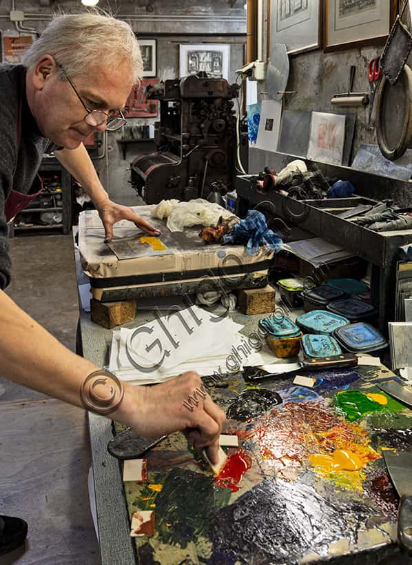 Color Application in Calcography: Technique of Busato Printmaking Shop Vicenza