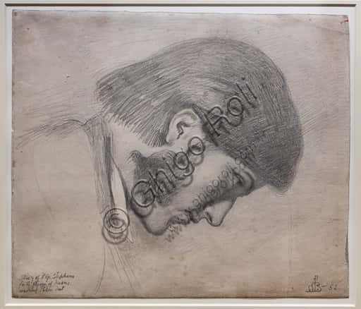 F. G. Stephens Study for 'Jesus Washing Peter's Feet' by Ford Madox Brown