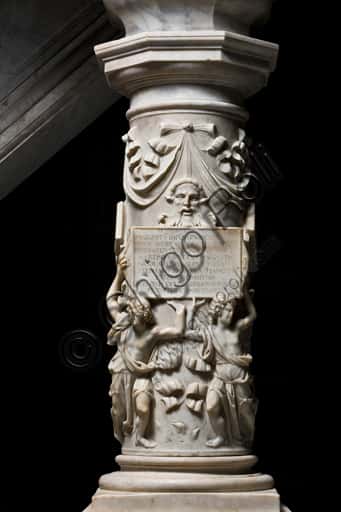 Commemorative Plaque of the Pulpit by Pierangelo Scala (1526-7) - Genoa Cathedral