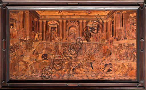 The Massacre of the Innocents: Wood Intarsia by Giovanni Francesco Zambelli