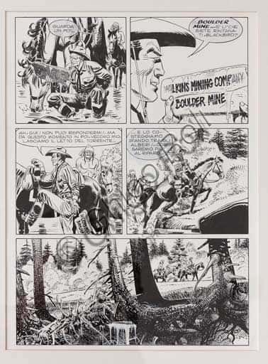 Tavola originale fumetto Tex: Colorado Bell di Alfonso Font