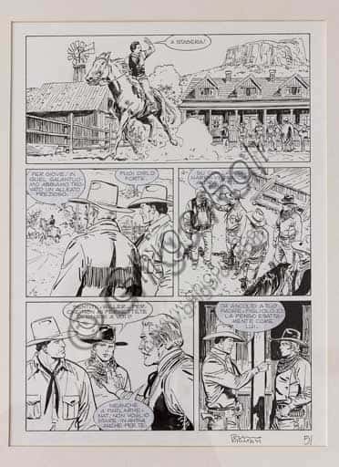 Tavola Originale di Bruno Brindisi: Tex - Muddy Creek