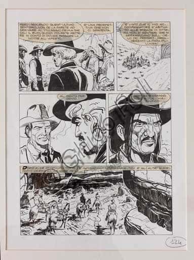 Tavola Originale Tex Willer 'Ombre della notte' di Roberto de Angelis