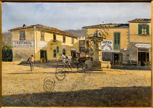 Telemaco Signorini, "Piazza a Settignano" (1861): analisi dell'opera