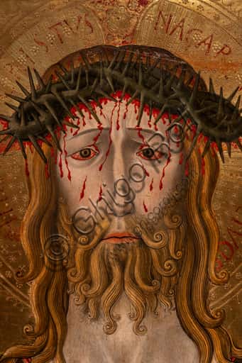 Testa di Cristo coronato di spine: dipinto del XV secolo a Perugia