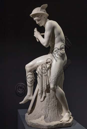 Mercury Killing Argus: Neoclassical Marble Sculpture by Thorvaldsen