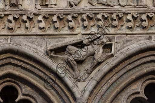 Trabeazione del Giudizio Universale: facciata della Cattedrale di Ferrara