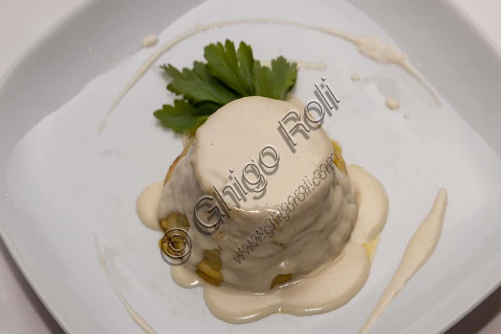 Artichoke Appetizer with Parmesan Cream | Trattoria Il Fontanone Brescia