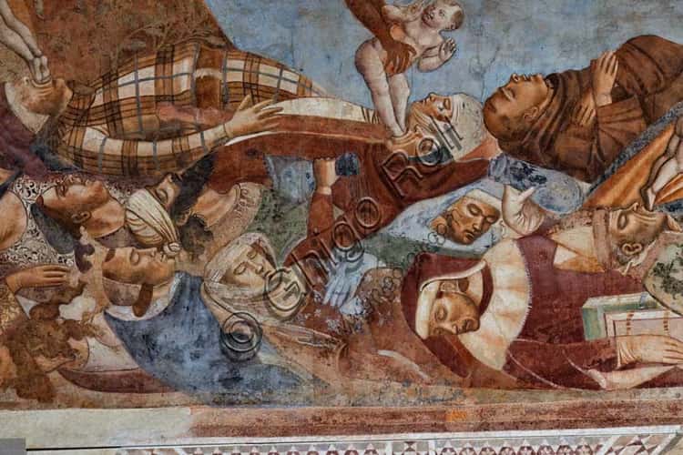 Trionfo della Morte di Buffalmacco nel Camposanto di Pisa: dettaglio