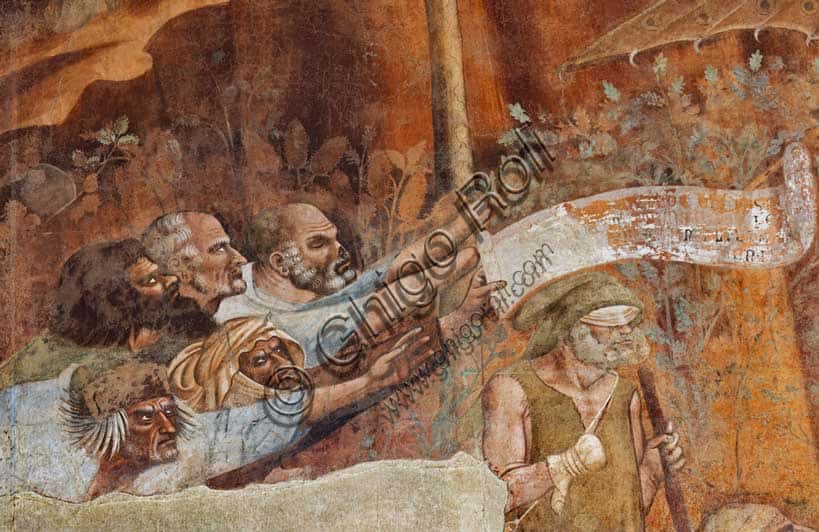 Buffalmacco's Triumph of Death: Detail of Crippled Men at Pisa's Monumental Cemetery