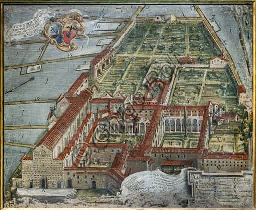 View of the Basilica of the Holy Cross in Florence, 1718 Oil Painting