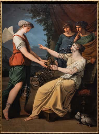 Venere ordina a Psiche di portarle l'acqua dello Stige di Felice Giani