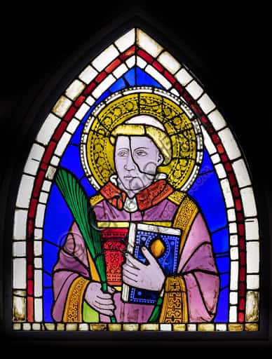 Giotto's Stained Glass: A Saint Deacon Martyr in the Basilica of Santa Croce