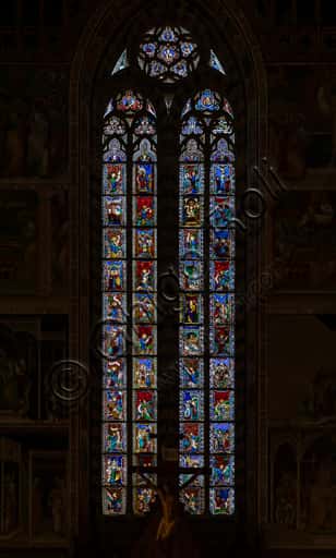 Gothic Stained Glass Window of Orvieto Cathedral: Giovanni di Bonino (1328-1334)