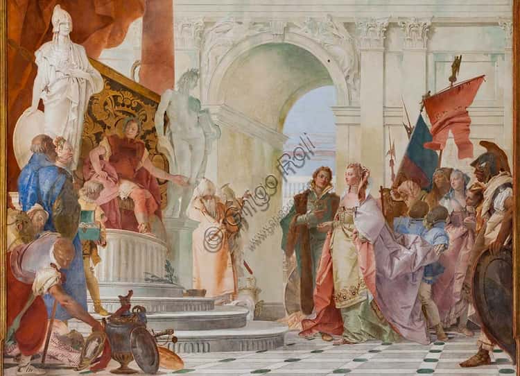 Fresco Magnanimity of Scipio by Giambattista Tiepolo at Villa Cordellina