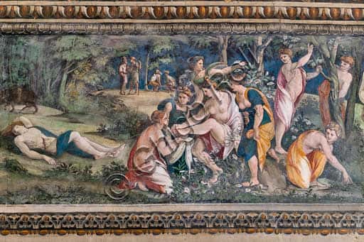 Venus and Adonis Fresco in the Hall of Perspectives, Villa Farnesina