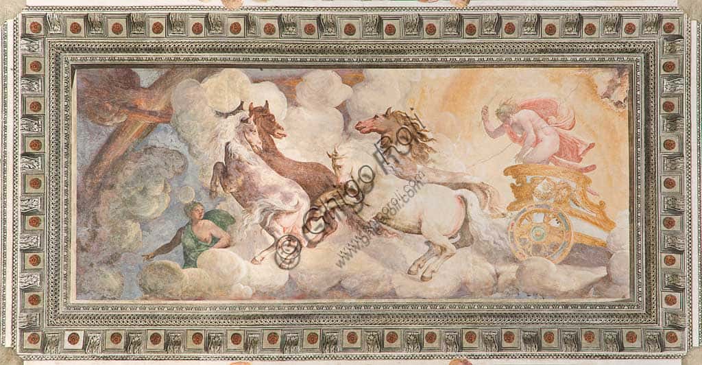 Apollo's Chariot of the Sun by Luca Cambiaso at Villa Pallavicino
