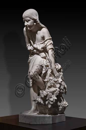 Vincenzo Vela: 'Ritratto di Eugenia Bolognini' – Scultura in Marmo del 1851