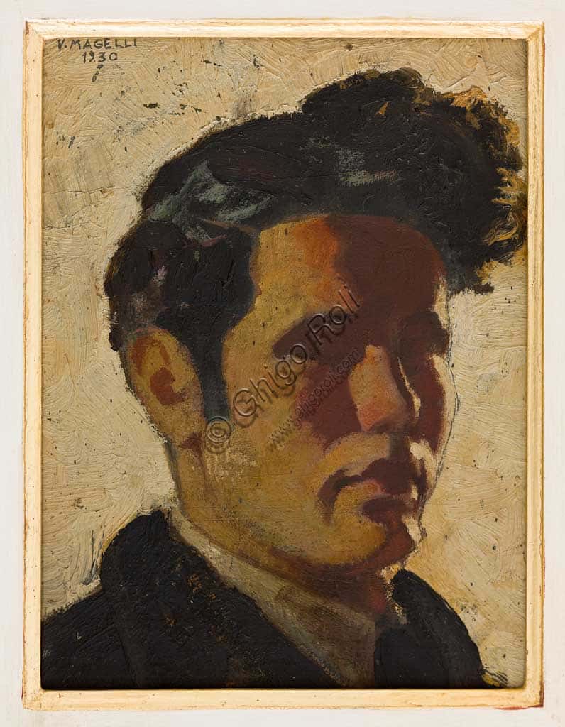 Autoritratto di Vittorio Magelli (1911-1988), Collezione Assicoop Unipol