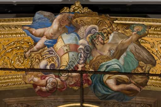 Vault with Angels and Putti by Giovanni Andrea Carlone in Senarega Chapel, Genoa Cathedral