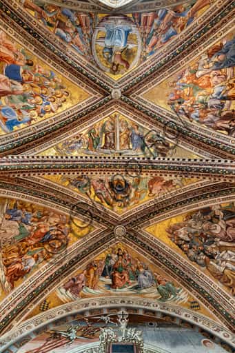 St. Brizio Chapel Vault: Frescoes in Orvieto Cathedral, Italy