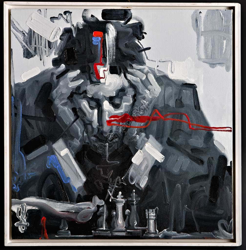 Wainer Vaccari's "The Chessplayer" in the Assicoop - Unipol Art Collection