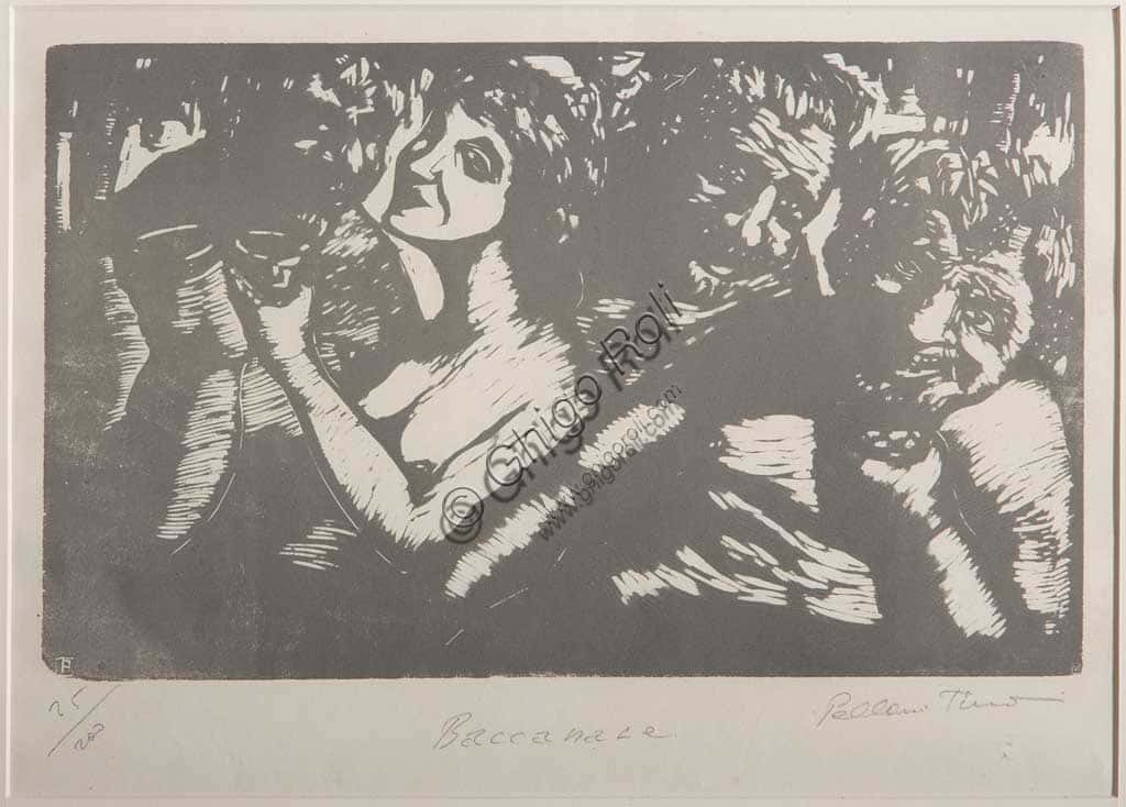Bacchanalia Xylograph by Tino Pelloni: Artwork Analysis