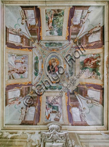 Affreschi della volta della Sala di Ercole con le storie di Ercole, Rocca Sanvitale, Sala Baganza (Parma)