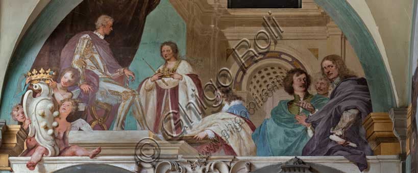 Particolare affresco Alessandro de' Medici duca di Firenze, Volterrano, Villa La Petraia