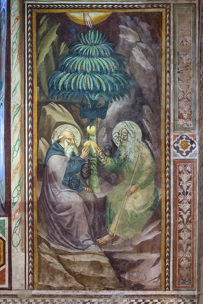 Affresco rinascimentale di Bicci di Lorenzo, Oratorio di Sant'Antonio Abate, Pescia