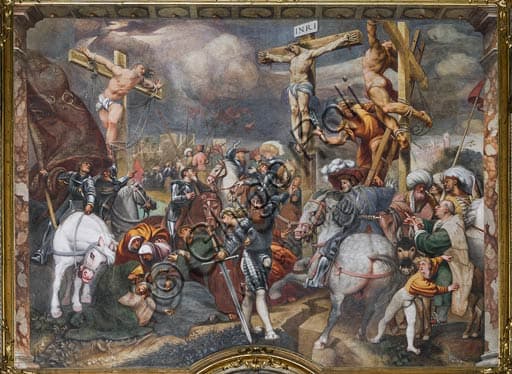Affresco Crocefissione di Pordenone, 1521, controfacciata Duomo di Cremona
