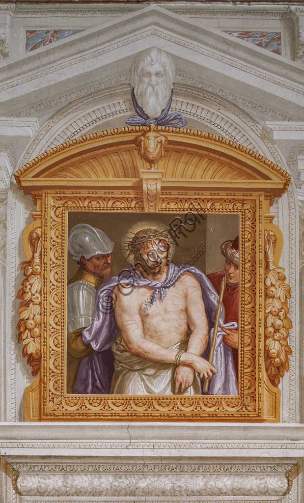 Dettaglio dell'affresco Ecce Homo di Giovanni Battista Zelotti a Villa Emo Fanzolo