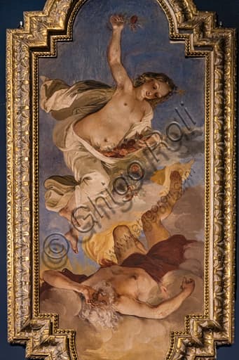 Affresco staccato 'Aurora e Titone' del 1635, opera di Giovanni da San Giovanni (Giovanni Mannozzi)